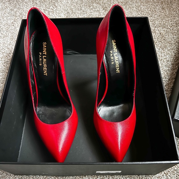 Like New Red YSL Pumps - Picture 3 of 9